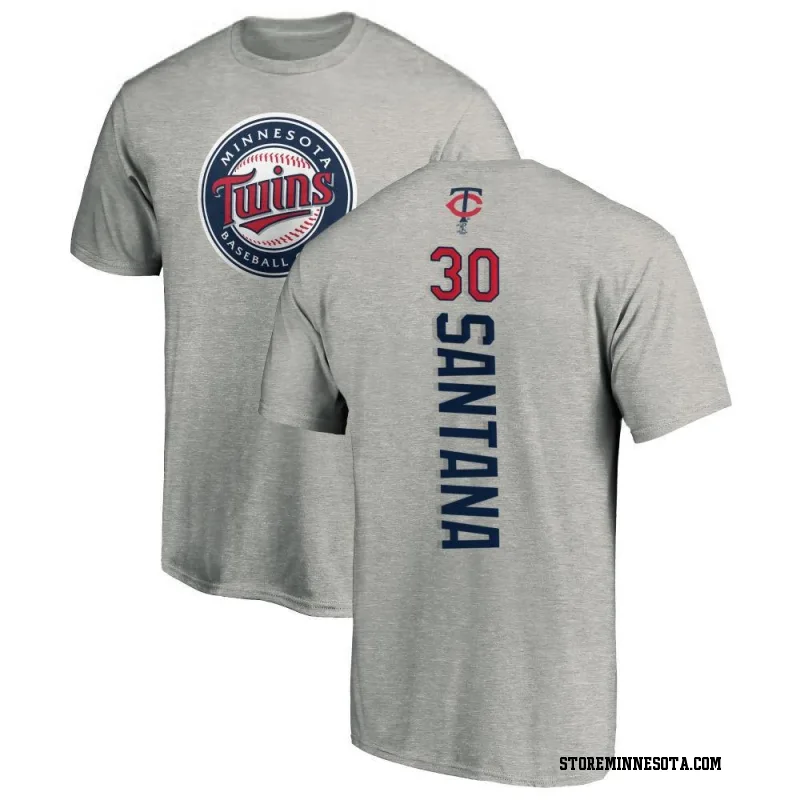 Ash Youth Carlos Santana Minnesota Twins Backer T-Shirt