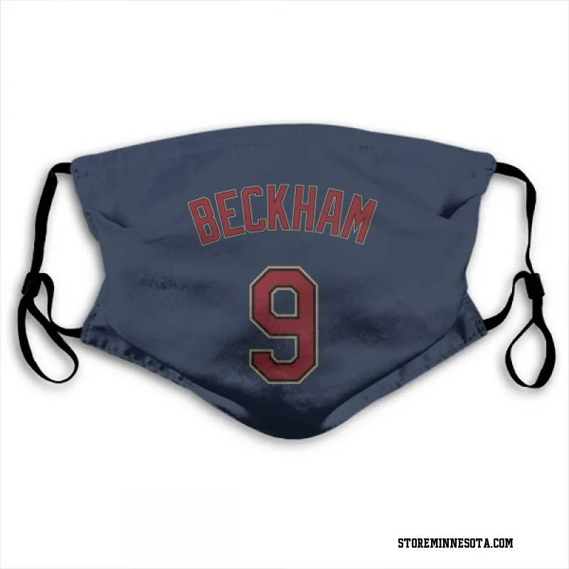 Navy Minnesota Twins  Tim Beckham  Face Mask (With 2 Free PM2.5 Filters)