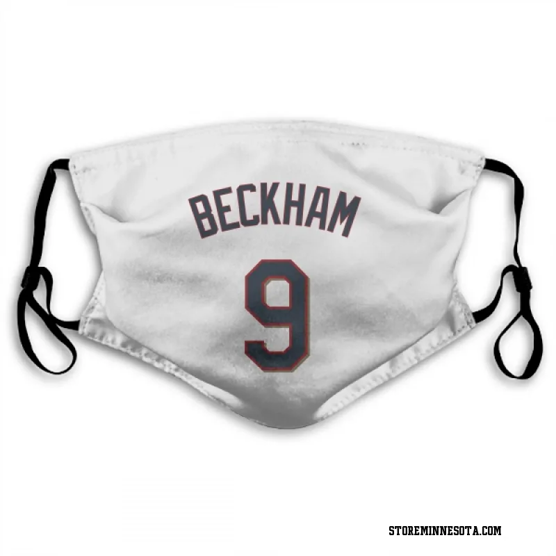 White Minnesota Twins  Tim Beckham  Face Mask (With 2 Free PM2.5 Filters)